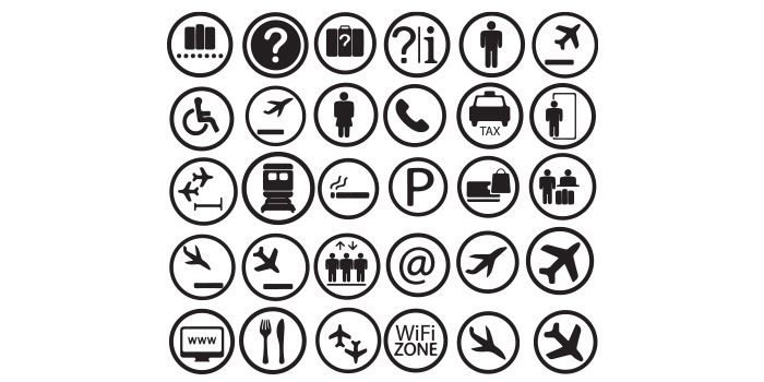 Airport Sign SVG, Airport SVG, PNG, EPS, AI, PDF, DXF