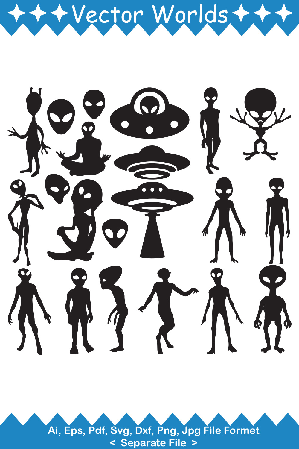 Ícones de aliens em SVG, PNG, AI para baixar.