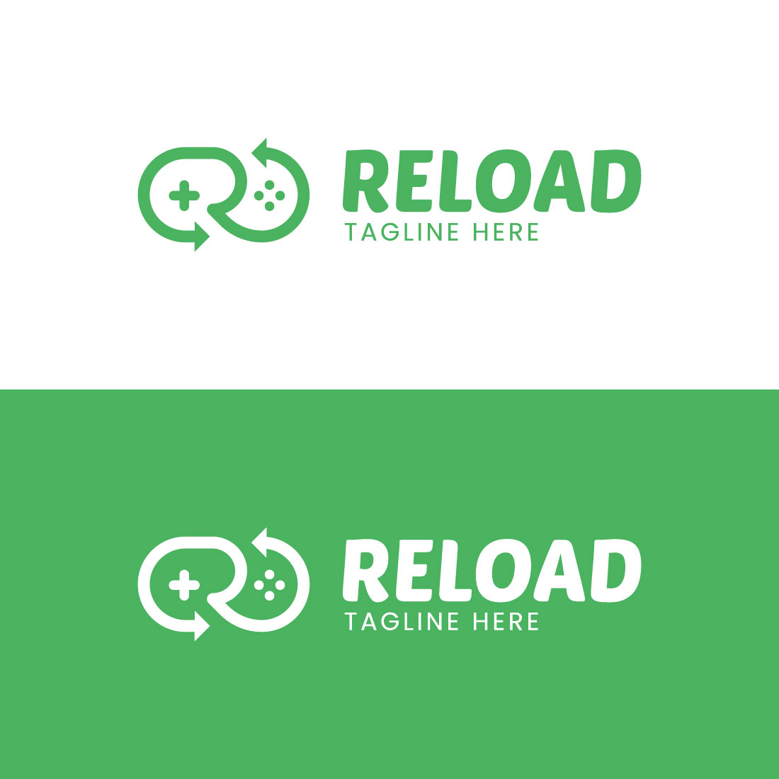 mb preview Reload Gaming Logo - letter R + Gaming remote control