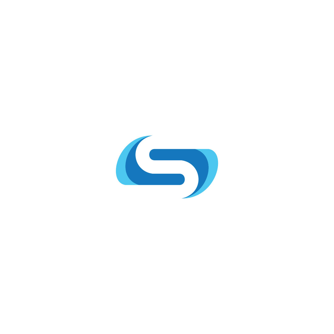 Letter S - Sea Wave Logo