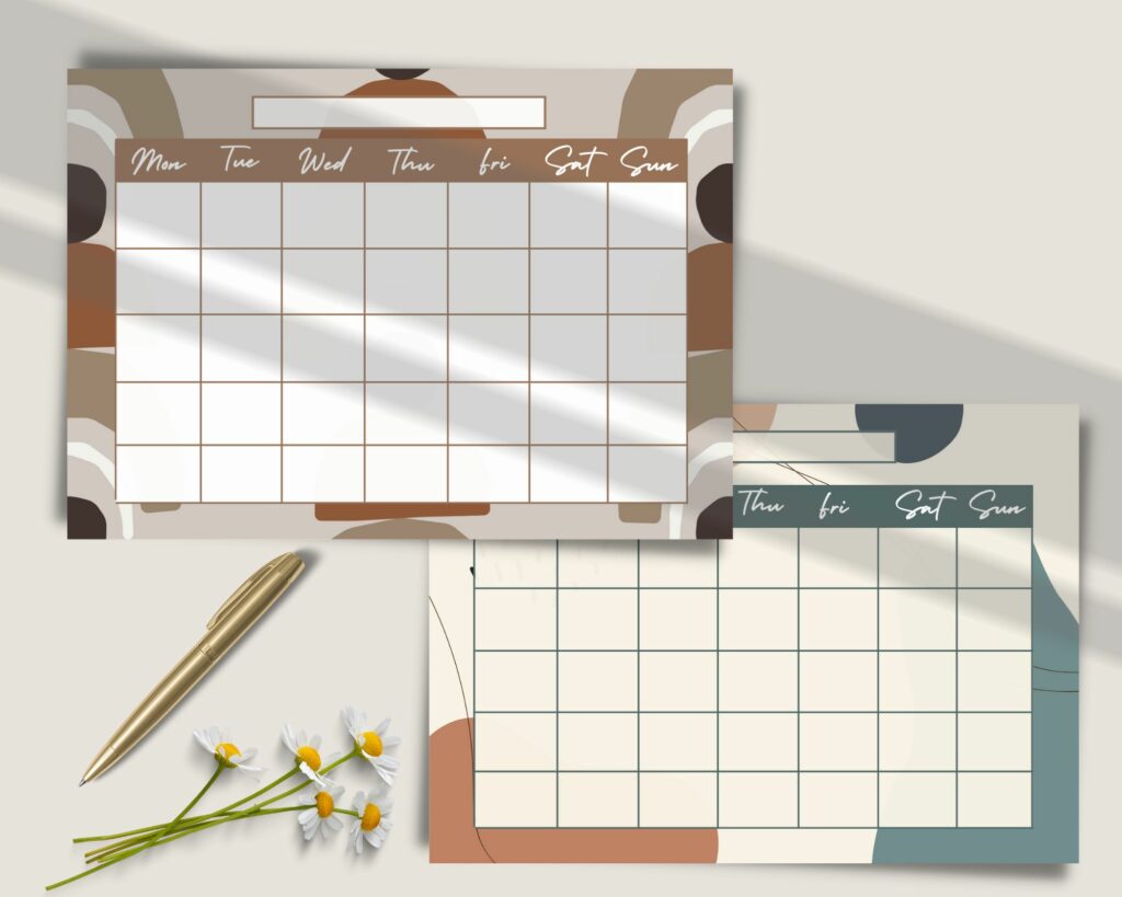 CALENDAR/PLANNER without reference to month and year. Contents: 36 ...