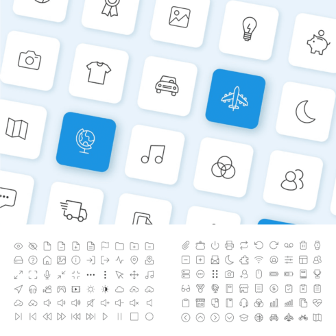 Mega Icon Set - 300 Line Icons – MasterBundles