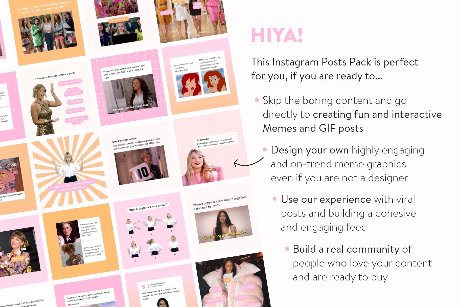 This instagram pack is perfect for you.