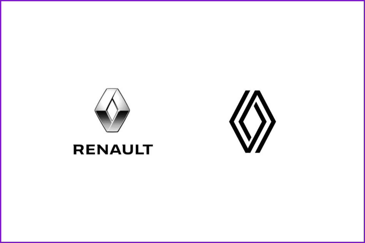 Renault logotype variants.