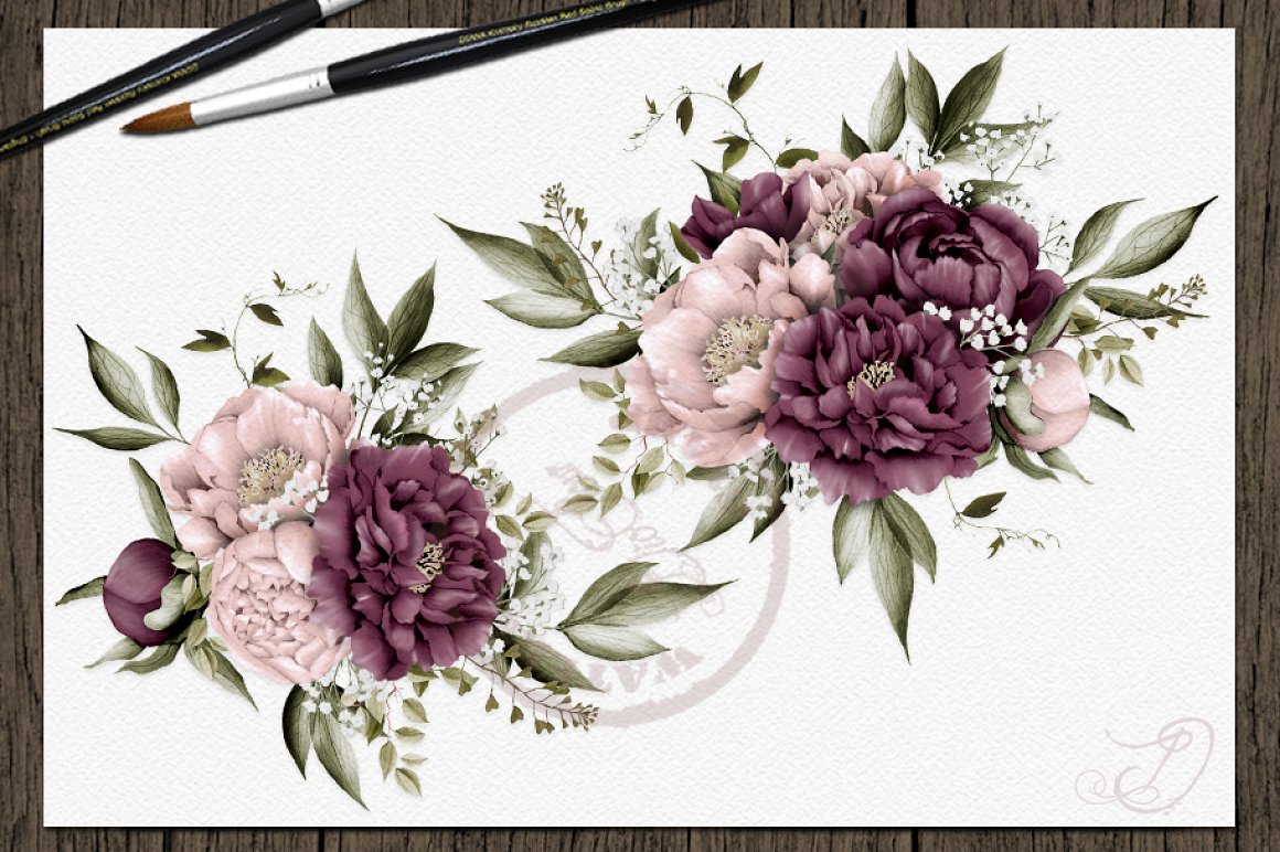 Blossom flowers for your illustration.