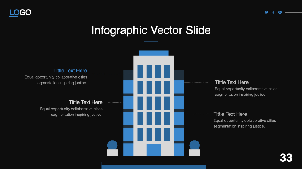 Infographic vector slide.