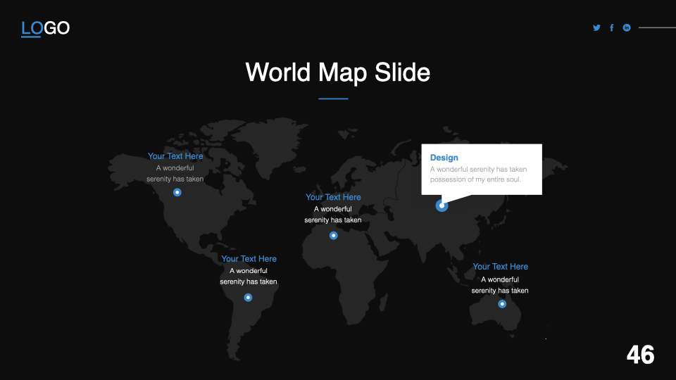 World map slide.