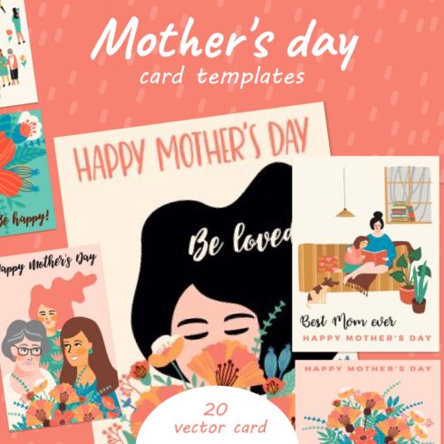 Mother's day card templates.