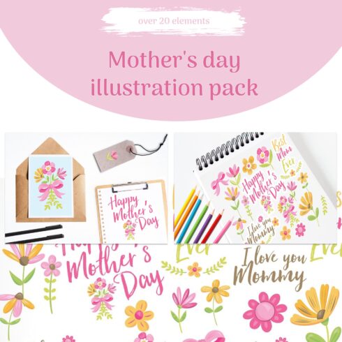 Mother's day illustration pack.