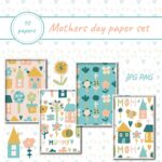 Mothers day paper set.