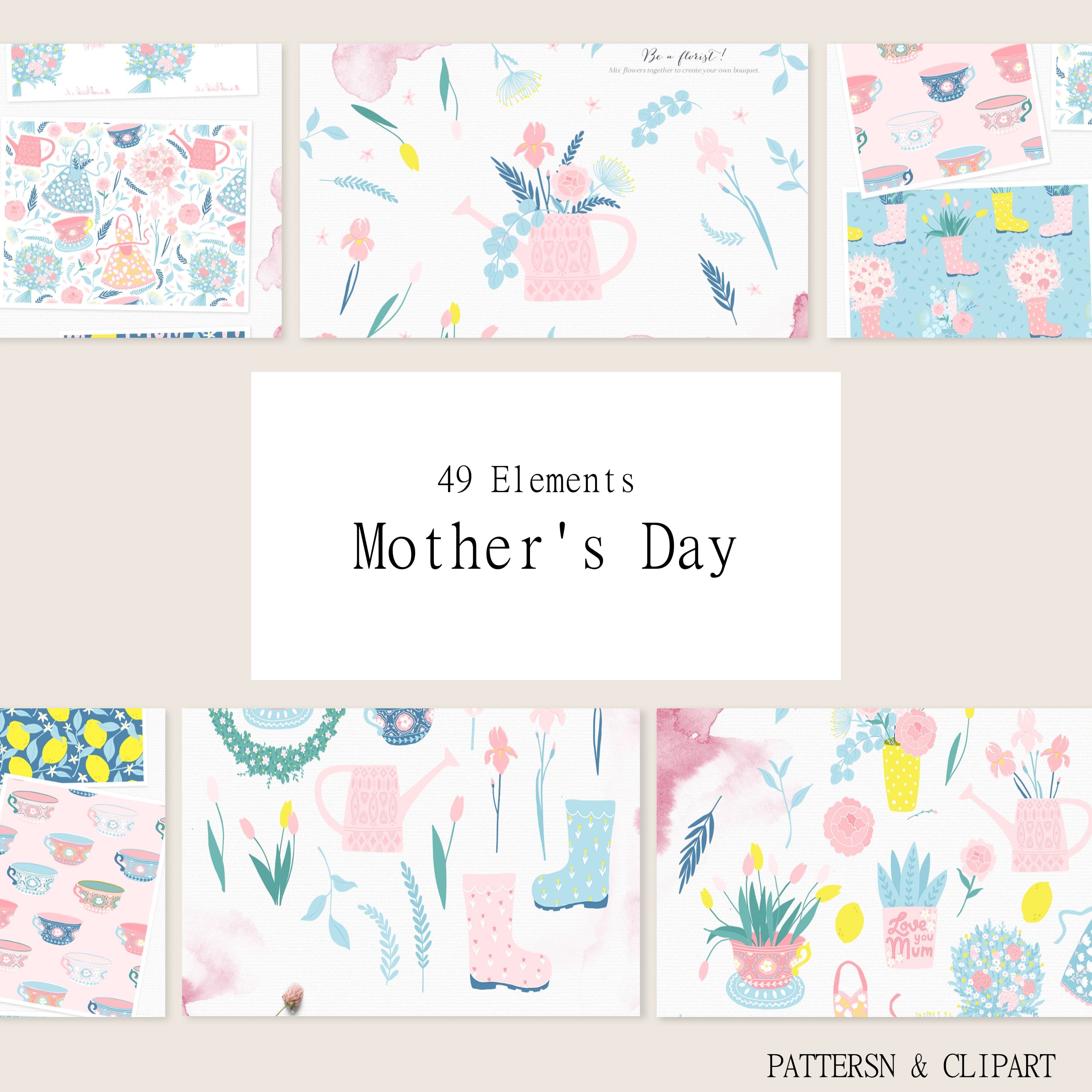 Mother's Day prints and patterns cover.