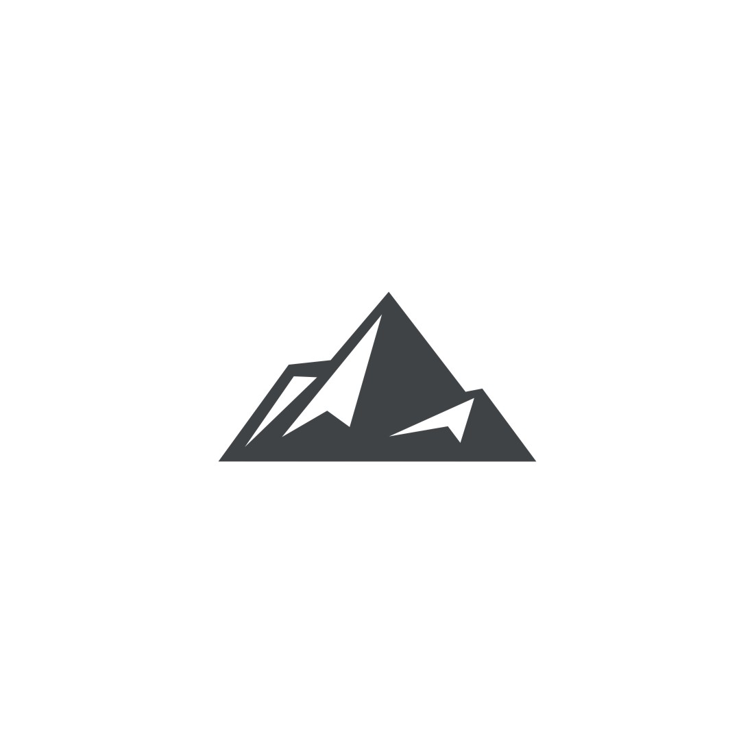 Mountain Logo Set First Example.