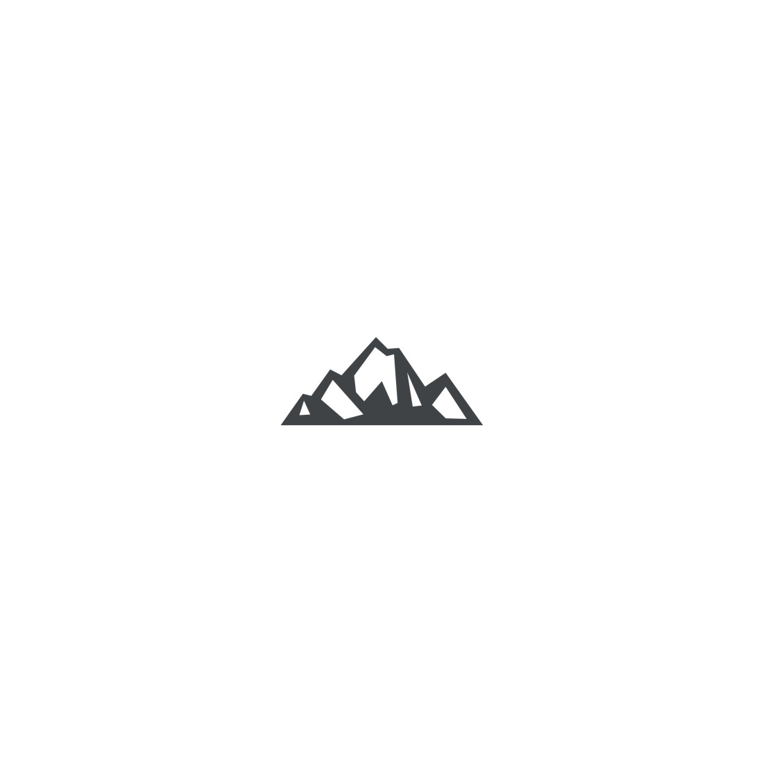 Mountain Logo Set Fourth Example.