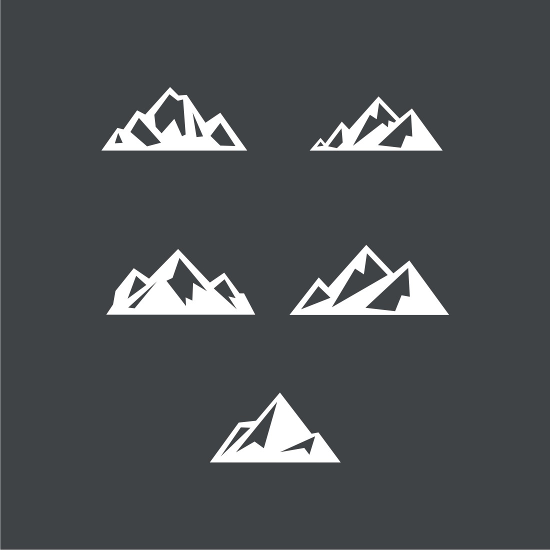 Mountain Logo Set Preview Image.