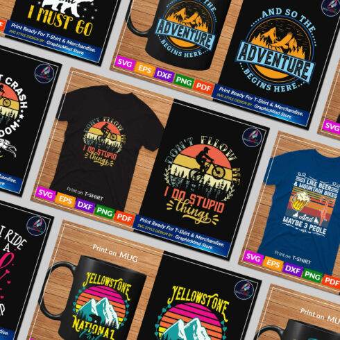 Mountain SVG T-shirt Designs Bundle – MasterBundles