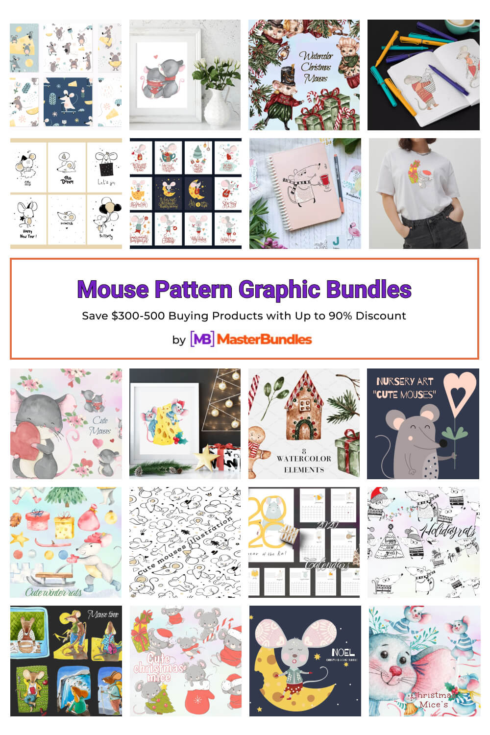 mouse pattern graphic bundles pinterest image.