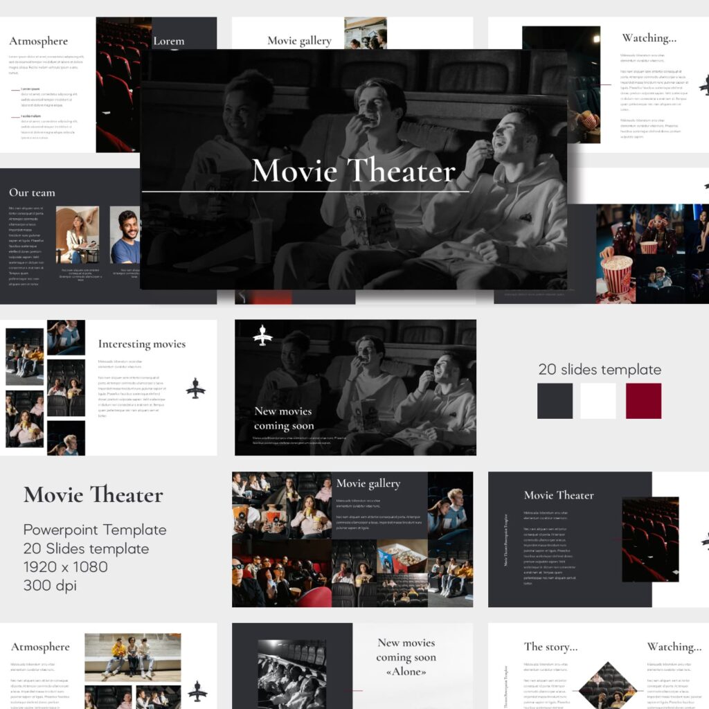 Movie Theater Powerpoint Template MasterBundles