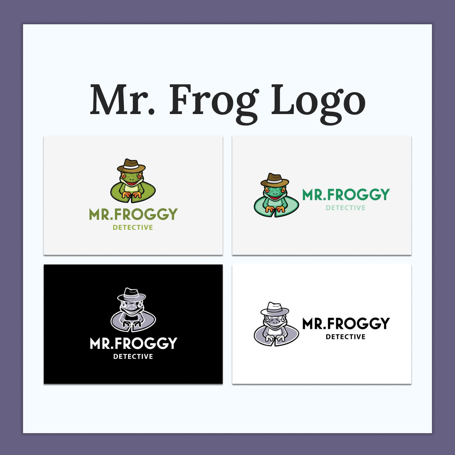 Mr. frog logo - main image preview.