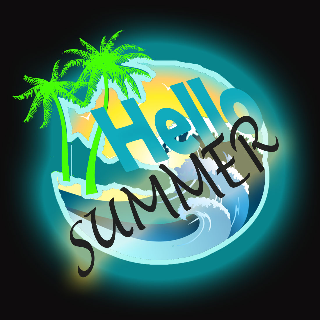 mt tshirt hello summer preview image