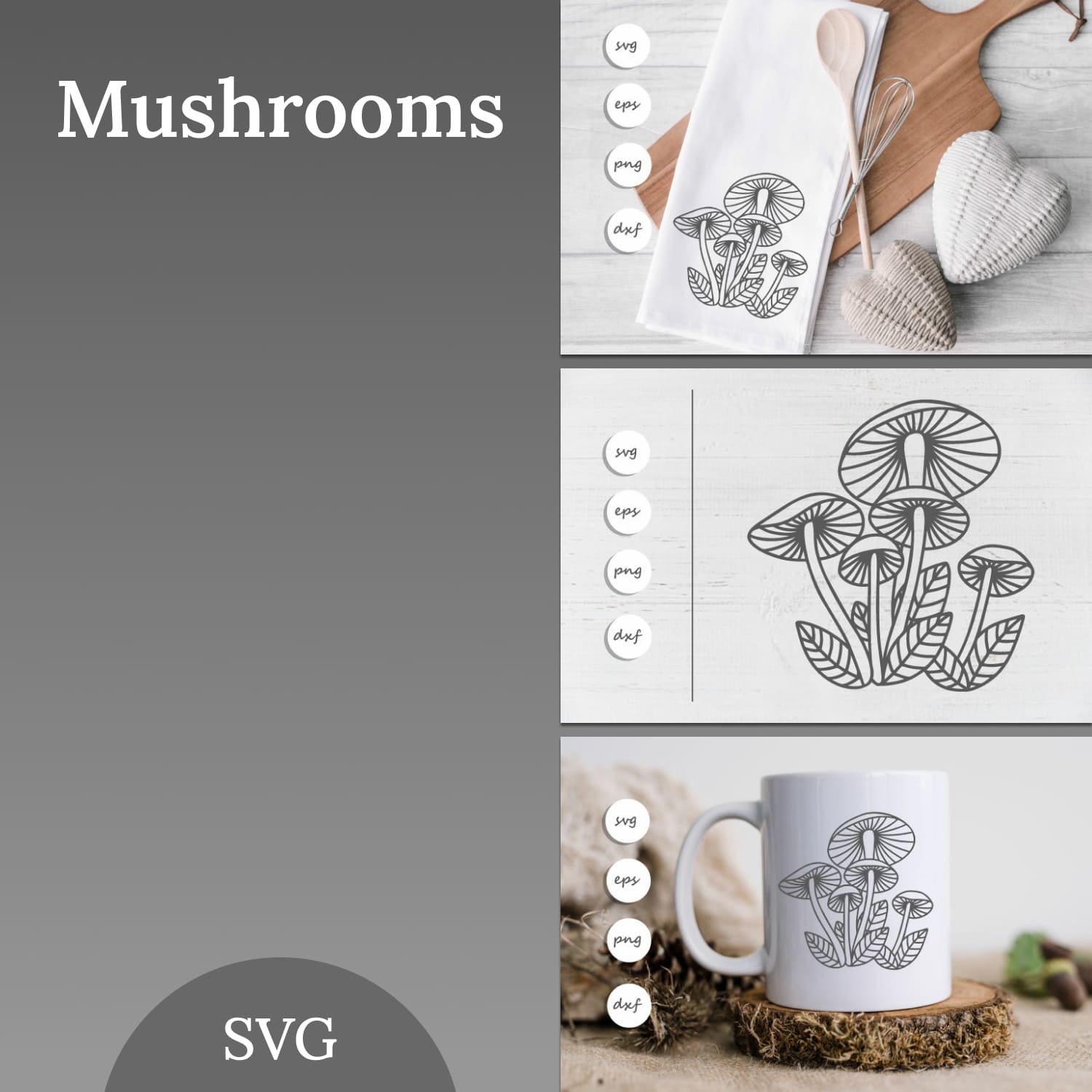 Mushrooms svg.
