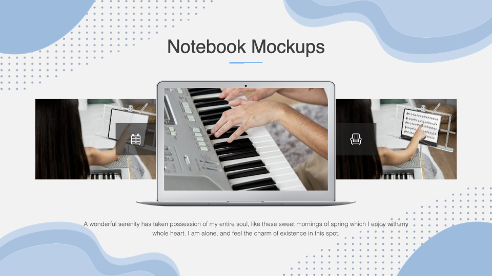 Music Teacher Presentation Template - laptop.