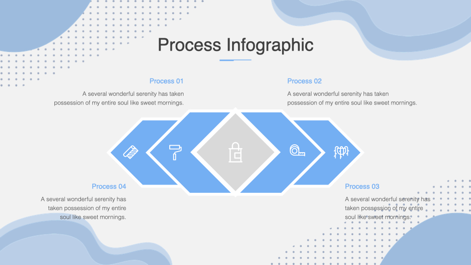 Interesting process infographic design.