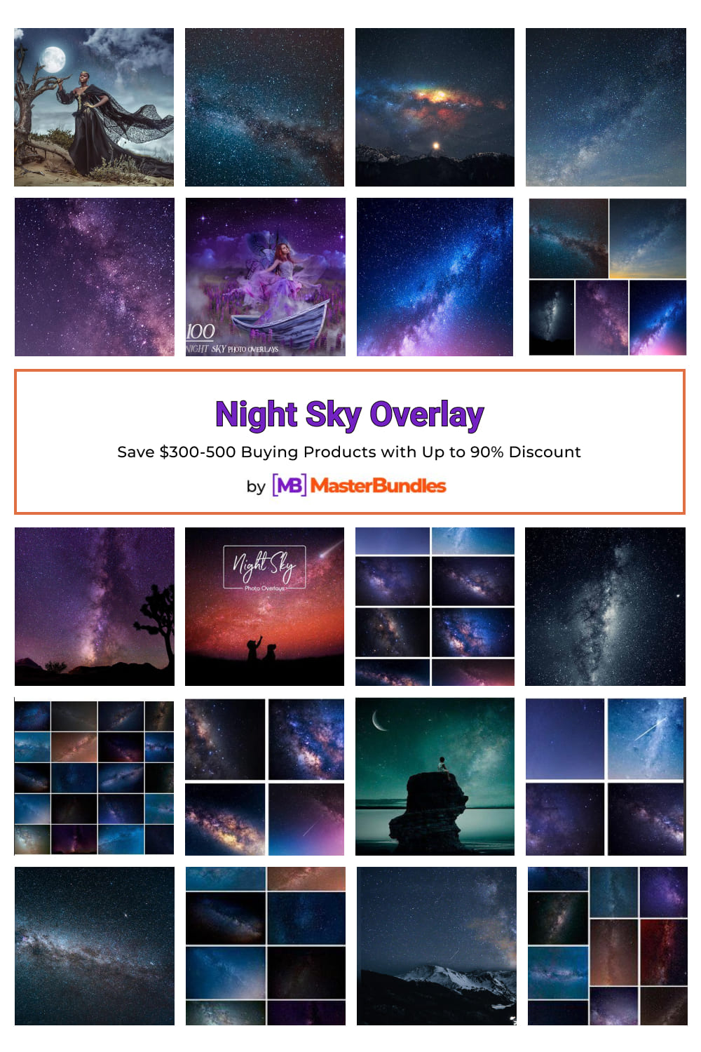 Night Sky Overlay Pinterest image.