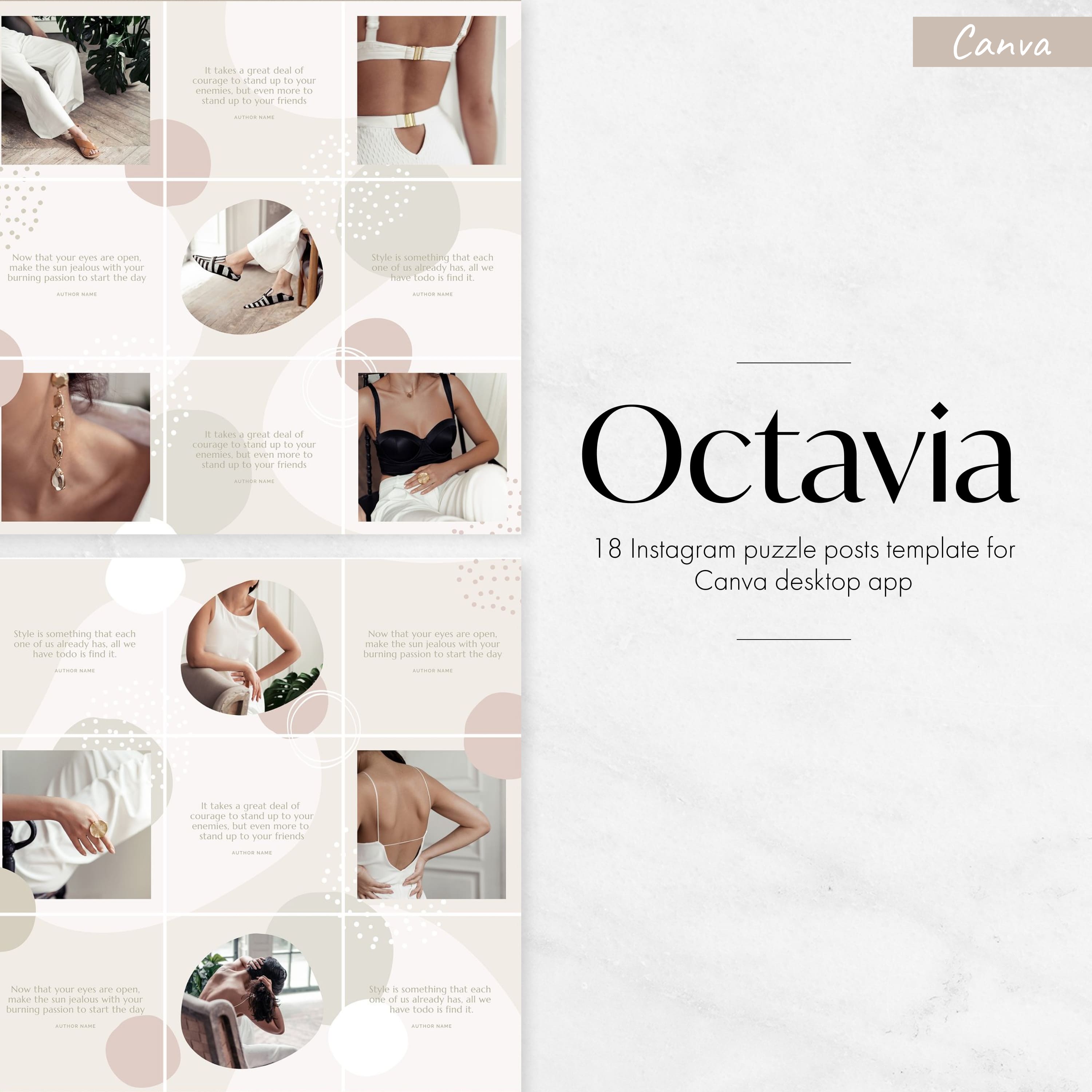 Octavia Instagram puzzle | CANVA.