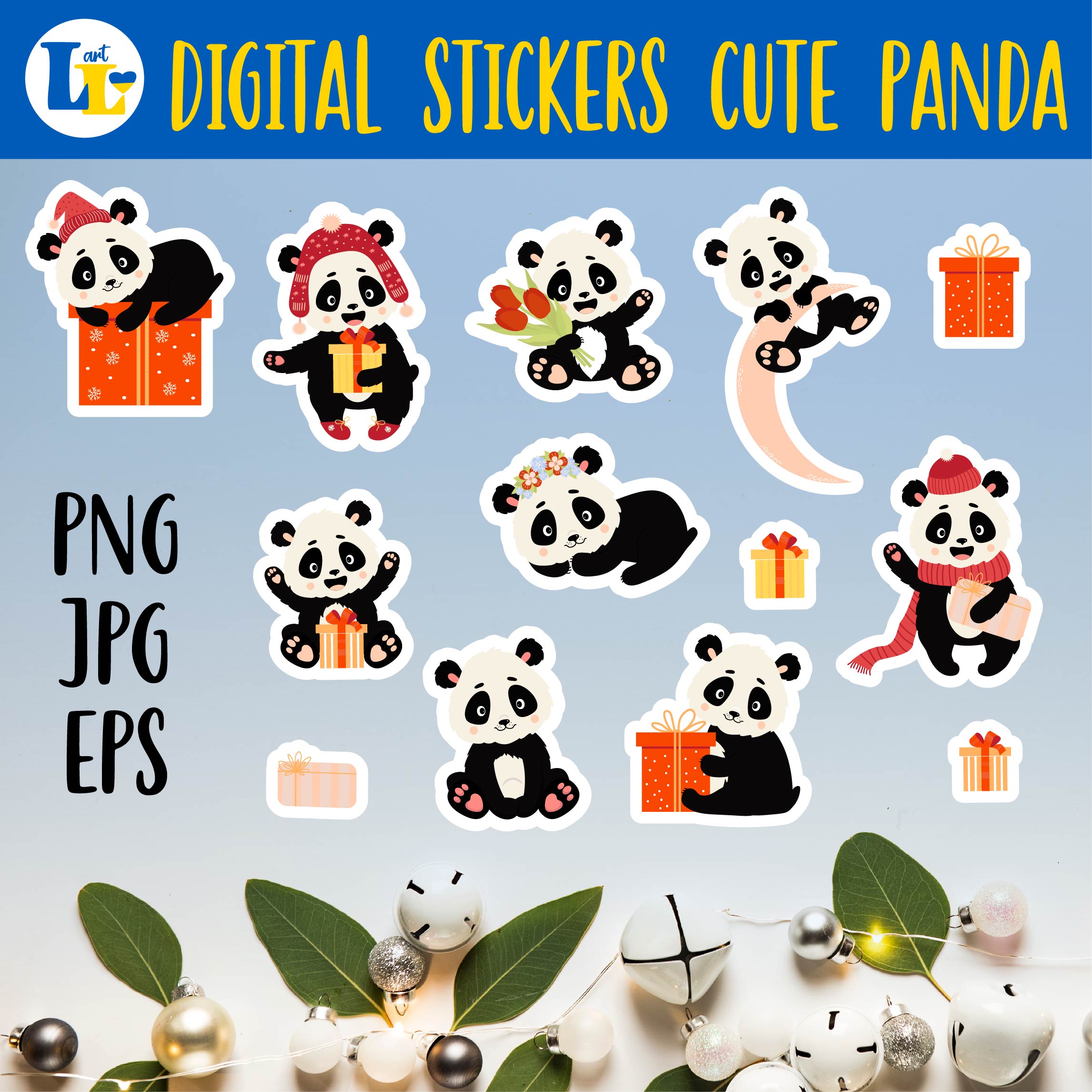 Kawaii Panda Sticker
