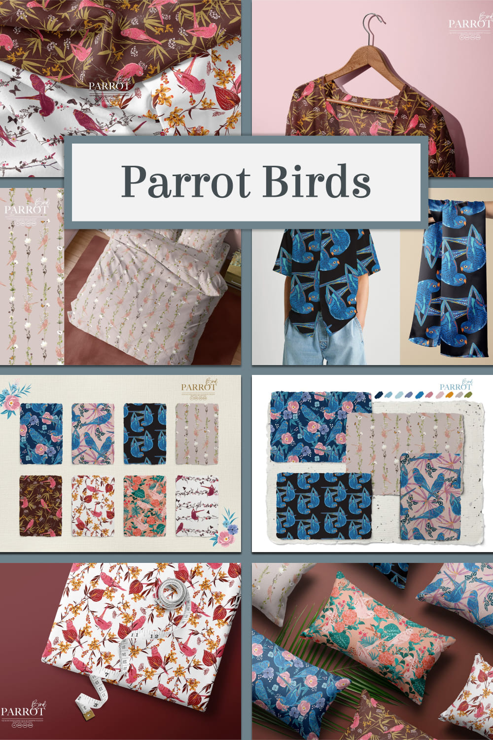 Parrot Birds - pinterest image preview.