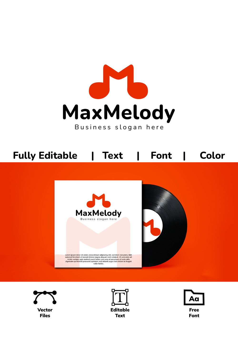 pinterest M Letter Logo - Max Melody logo - Music logo (musician-rapper-vocalist)