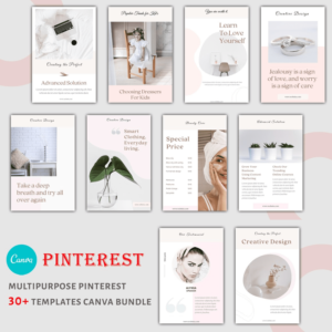 100 Abstract Pinterest Templates – MasterBundles