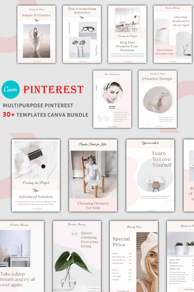 Pinterest - Canva Templates Bundle – MasterBundles