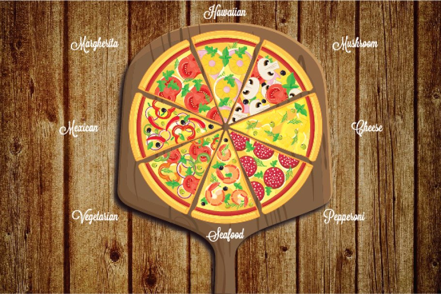 You can choose any pizza slice you want.