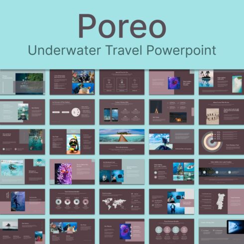 Poreo : Underwater Travel Powerpoint.