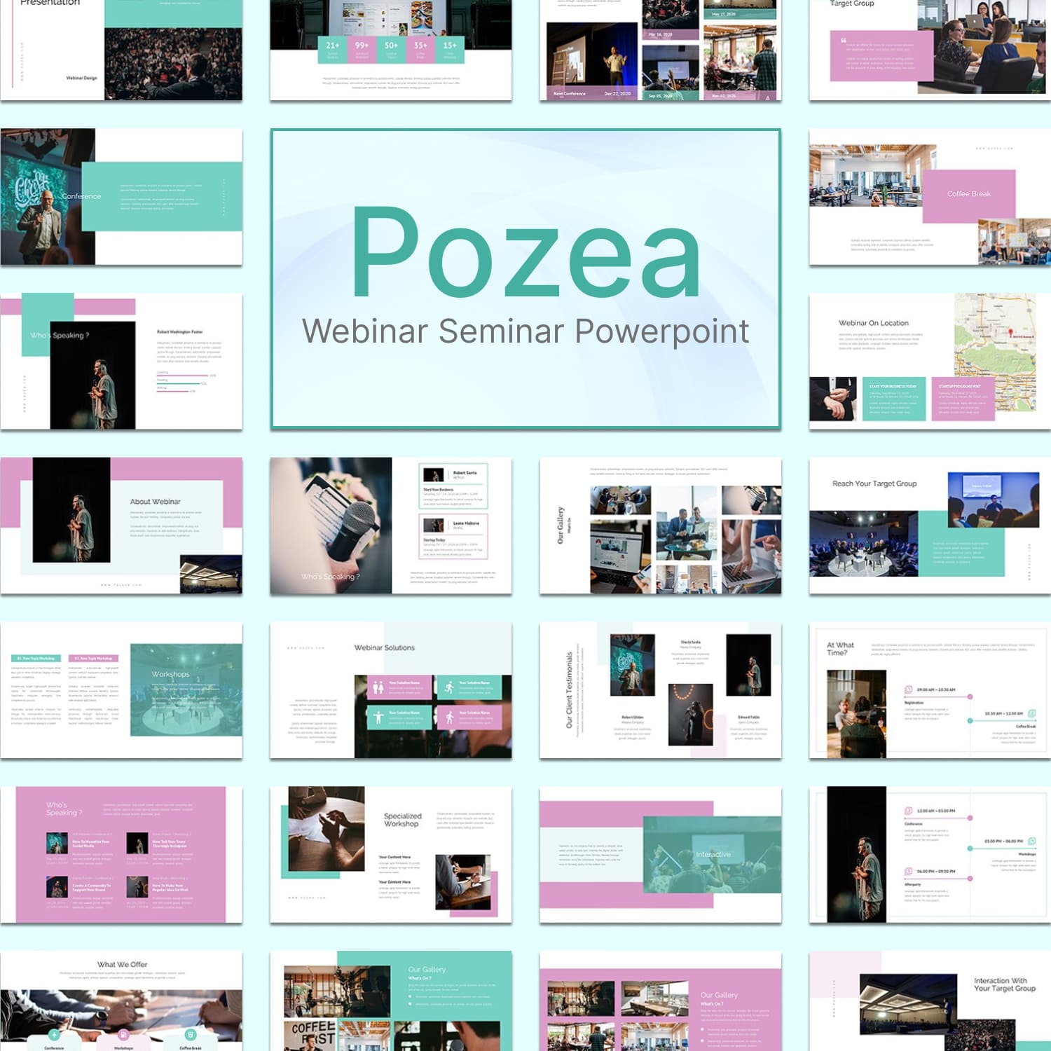 Pozea : Webinar Seminar Powerpoint.