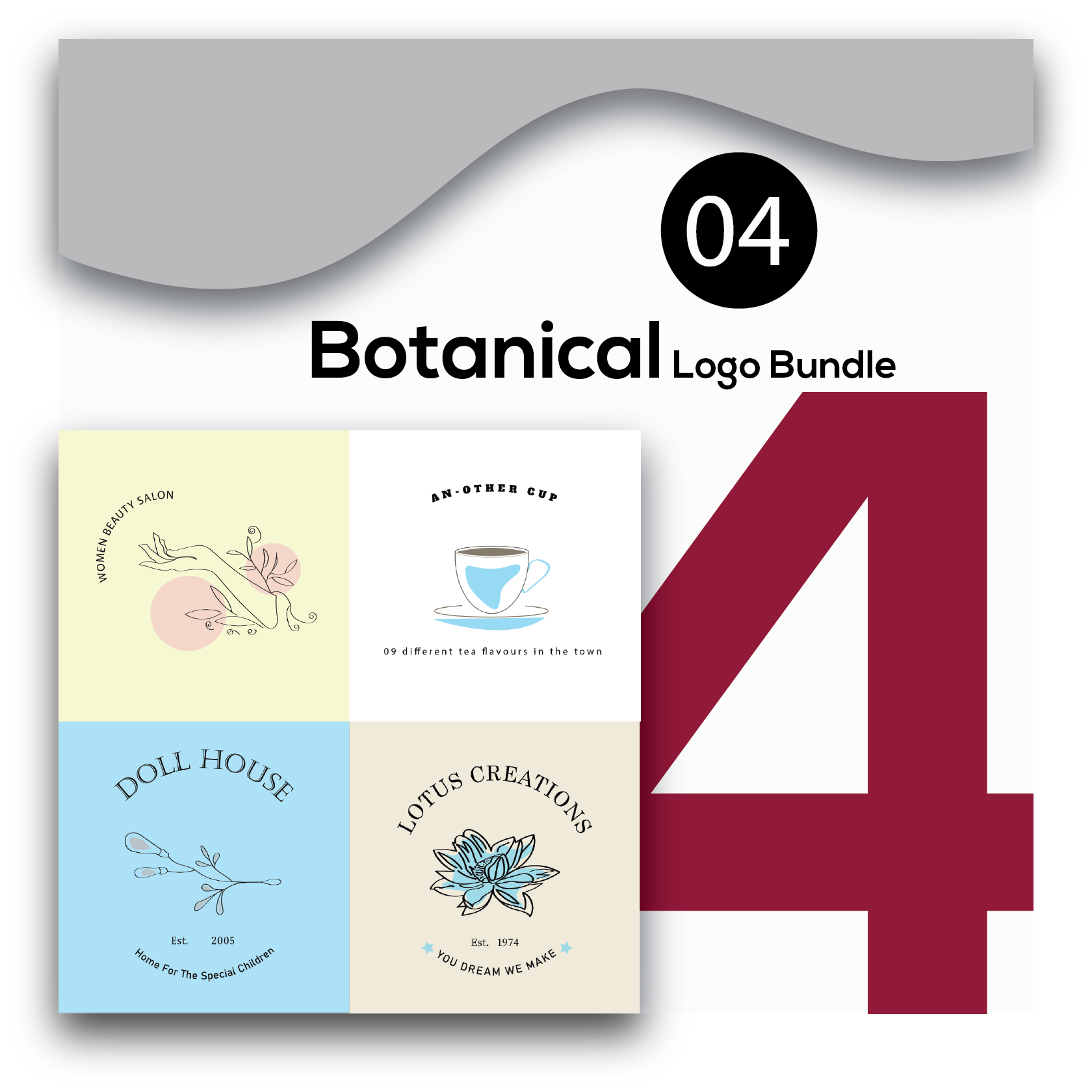 Botanical Logo Bundle cover image.