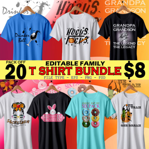 preview 20 Family High Quality T-shirt Designs.
