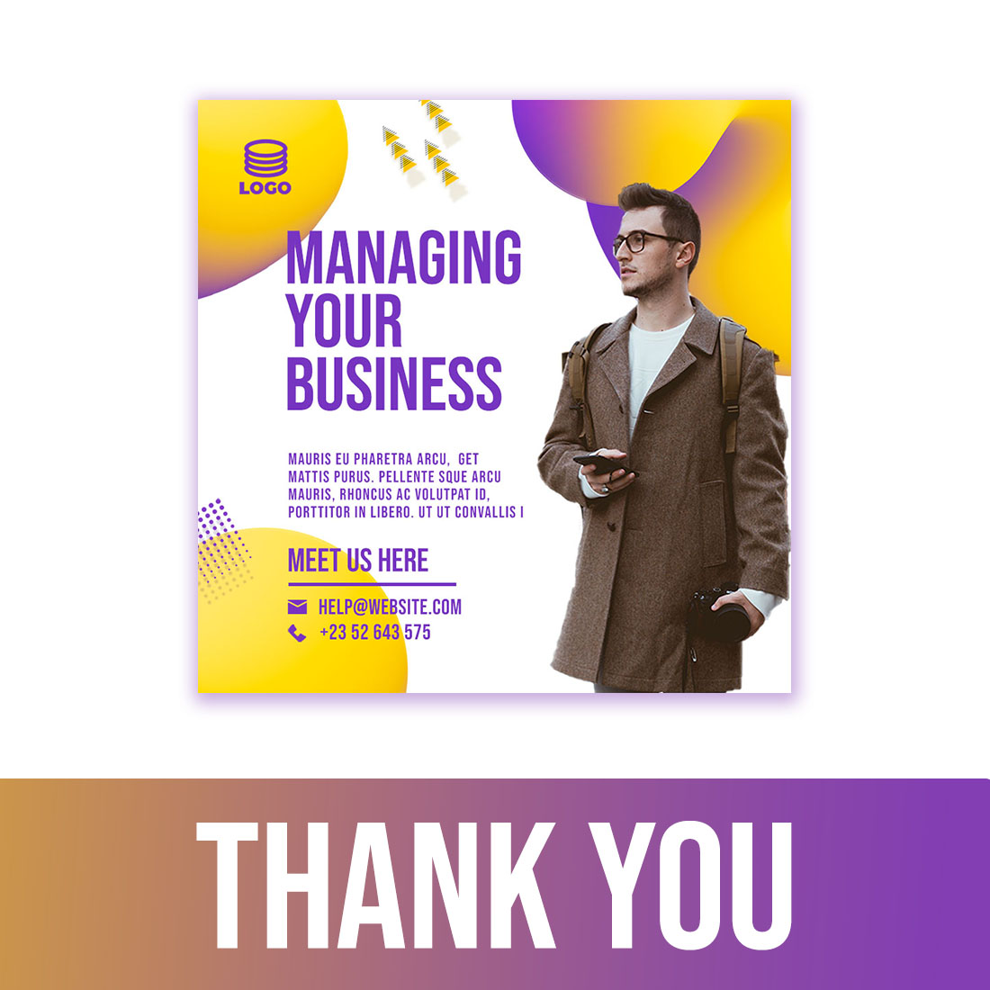 Business Instagram Post Pack (Agency - Corporate) - Company Post - Modern Instagram Post