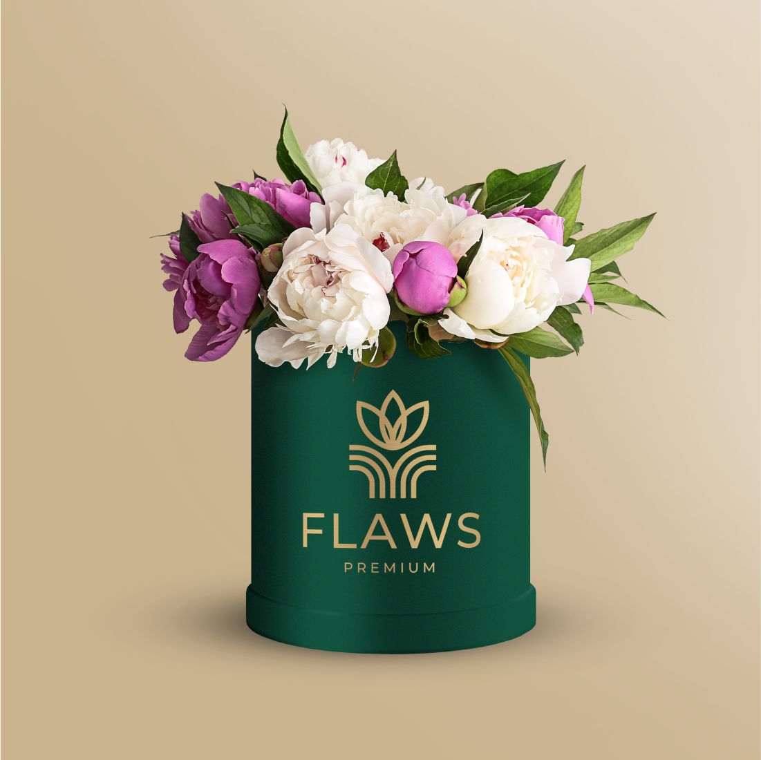 22 Minimal Floral Logo Beauty Or Health Bundle Flower Box Print Example.