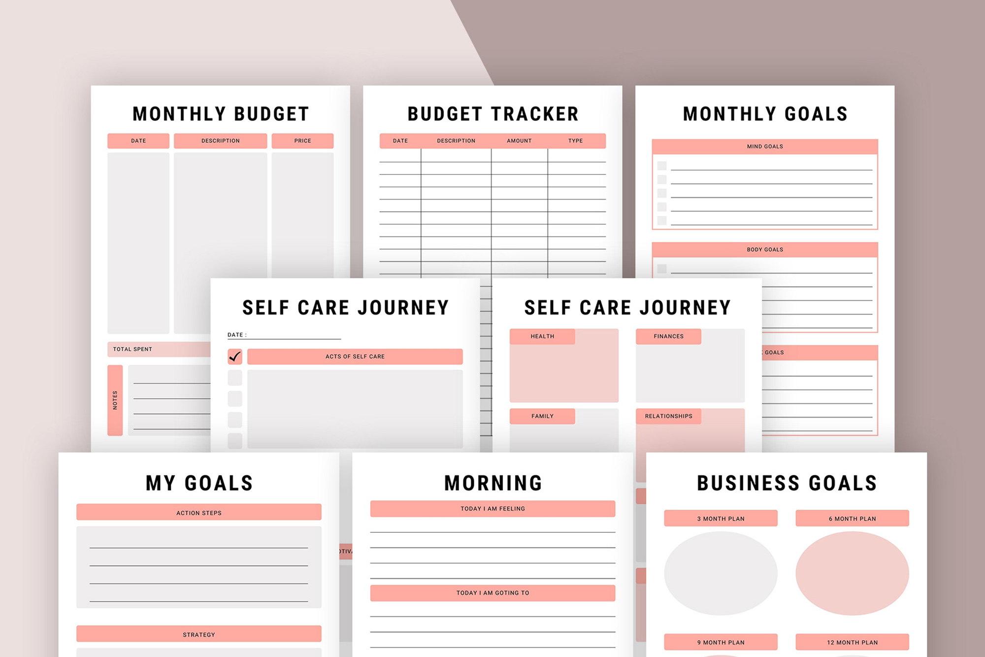 The Ultimate Canva Planner Bundle Pack Stack Example.