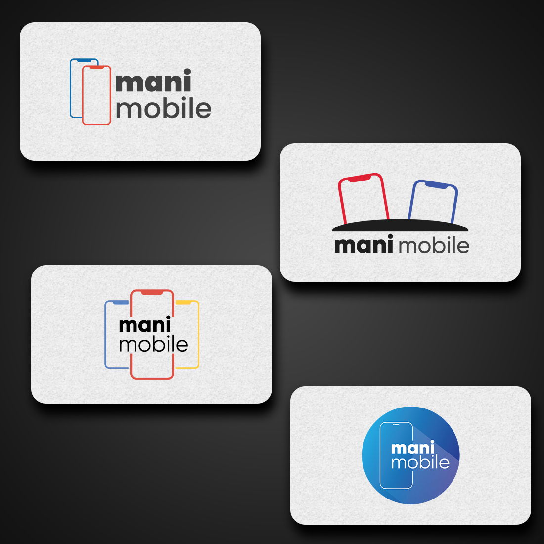 Minimal Mobile Store Logo Design cover image.