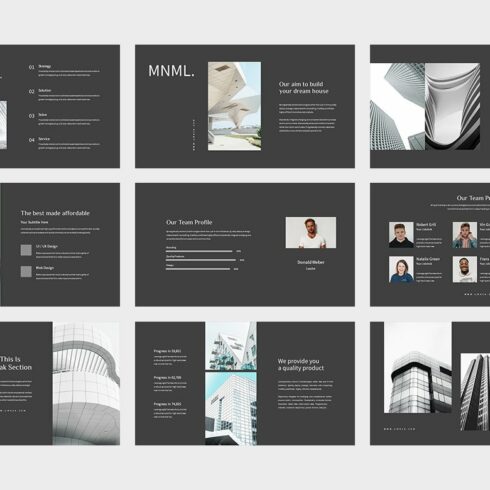 Umkea: Minimal Building Powerpoint | Master Bundles