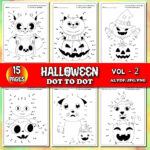 Halloween Dot To Dot For Kids Vol2 Cover Image.
