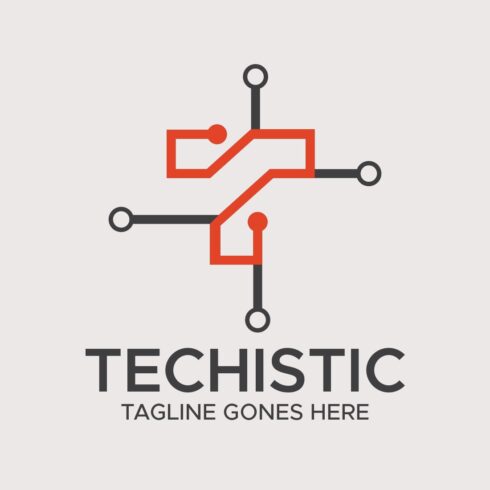 Techistic Logo Template cover image.