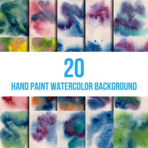 Abstract Watercolor Hand Paint Bundles Background, vector illustration cover image.