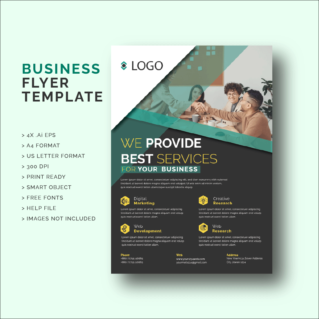 Business Flyer Template Cover Image.