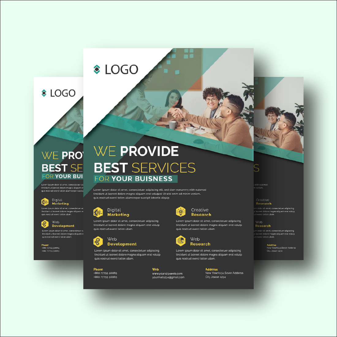 Business Flyer Template Preview Image.