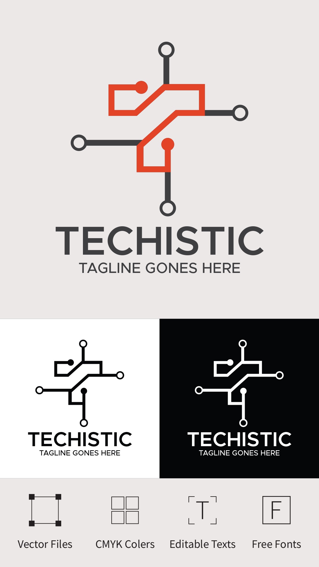 preview image Techistic Logo Template