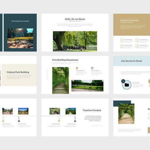 Rurea: Park Building Powerpoint | Master Bundles